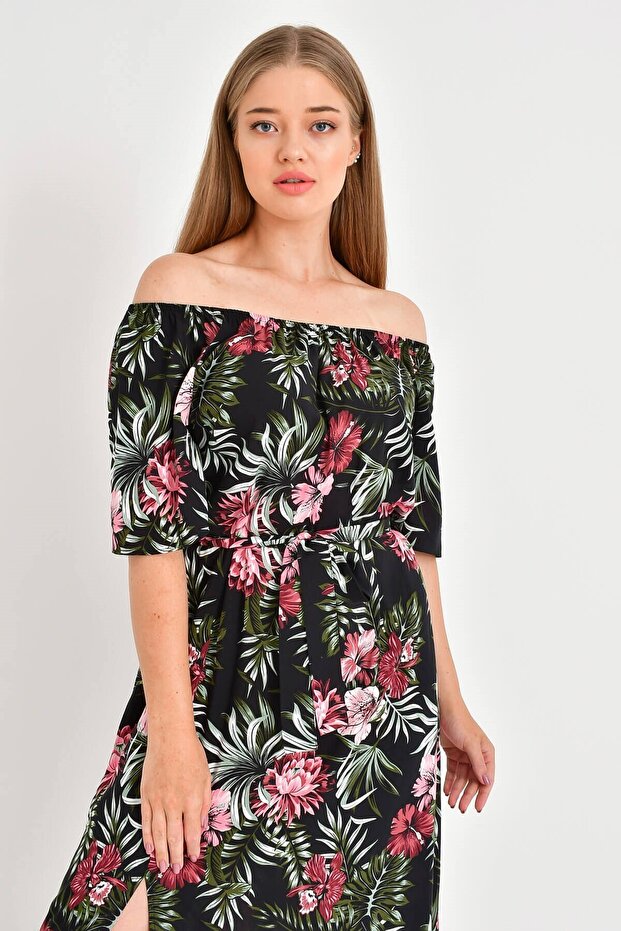 Rochie cu umăr dezactivat - 2