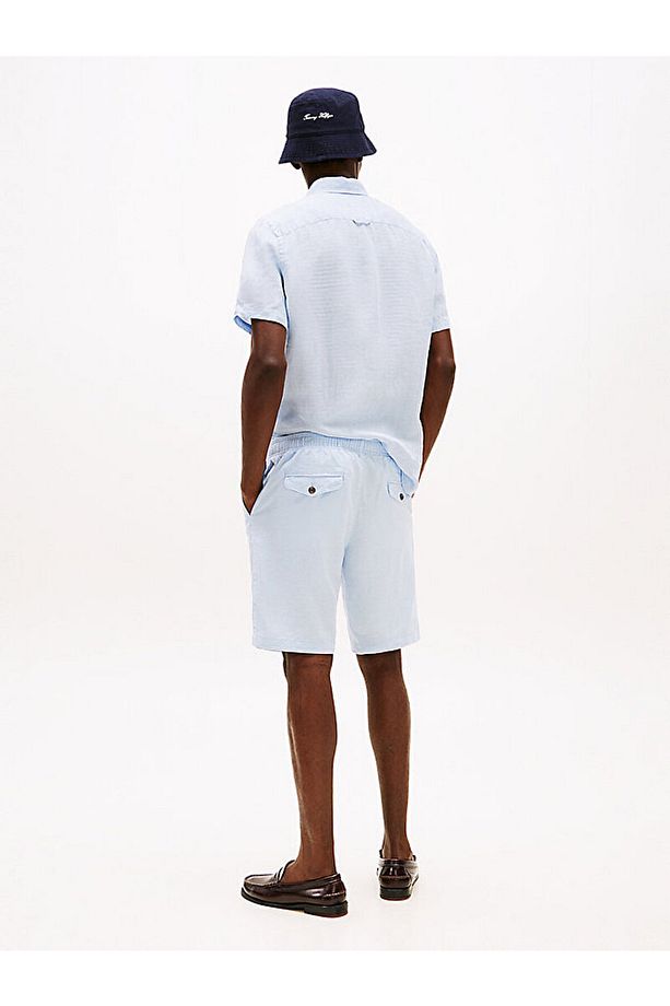 Harlem Linen Blend Relaxed Shorts - 5