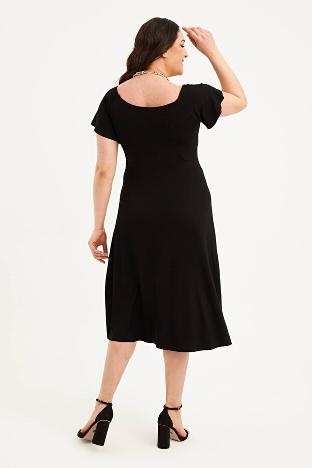 Rochie lungă cu decolteu - 6