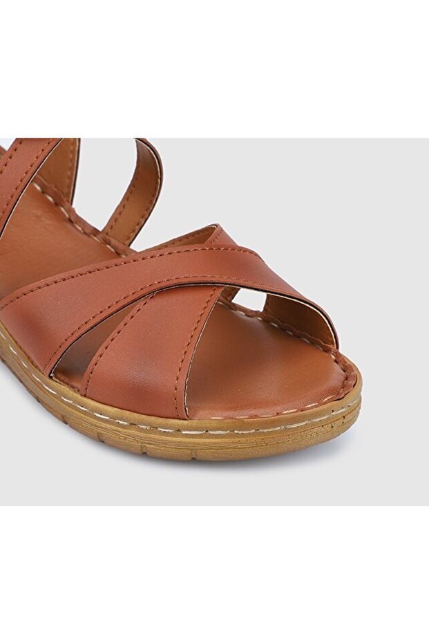 Taba Kadın Topuklu Sandalet - 5