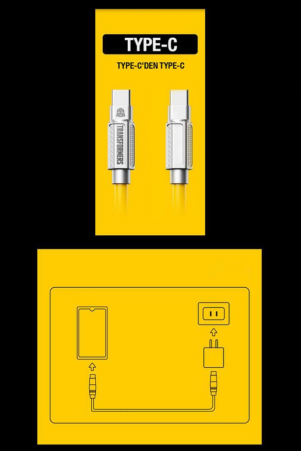 TF-A11 Hızlı Şarj Data Kablosu Type-C / Type-C - 5