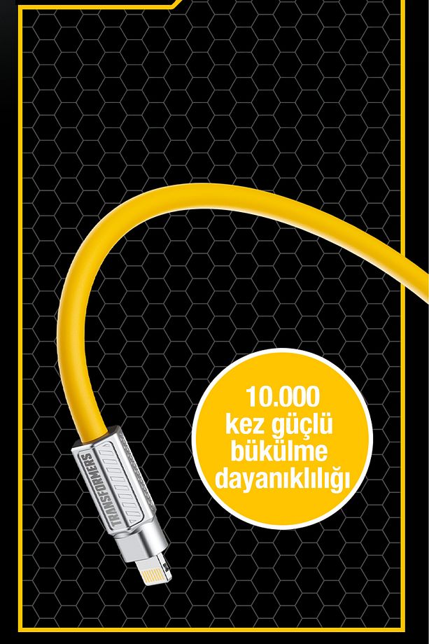 TF-A07 Hızlı Şarj Data Kablosu Type-C / Lightning - 2