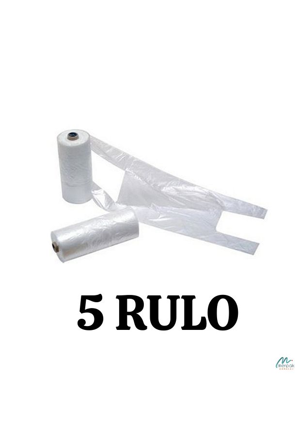 Rulo Atlet Poşet Orta Boy x5 Rulo Market Manav Poşeti Çöp Poşeti - 1
