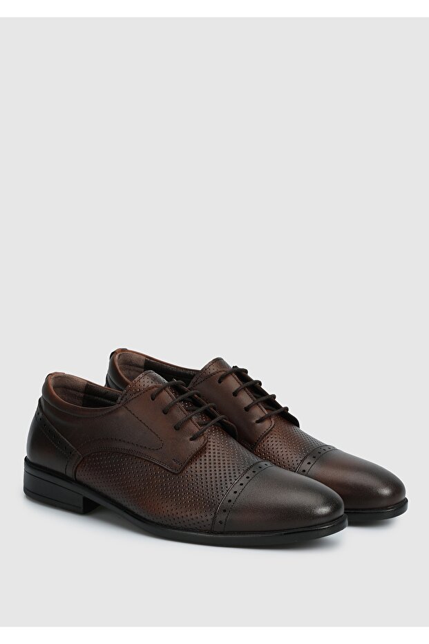 Men's Leather Shoes - Tan - 2