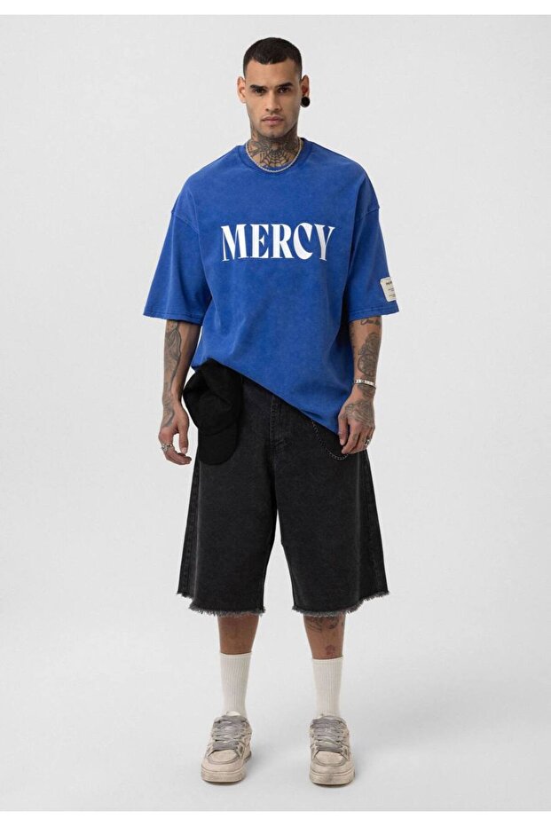 Mercy Baskılı Unisex Oversize Tshirt - 2