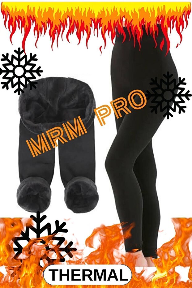 Women's Thermal High Waist Leggings – Winter Inner Towel Fleece, Warm Retention, Stretchy and Comfortable,