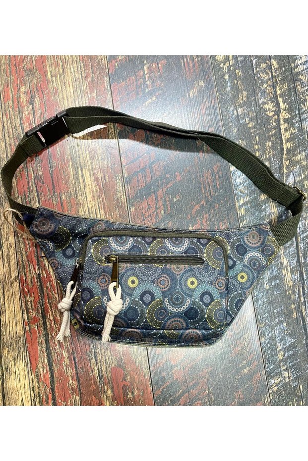 Ethnic Authentic Bohemian Daily Travel Waist Bag Multi-Pocket Water Resistant