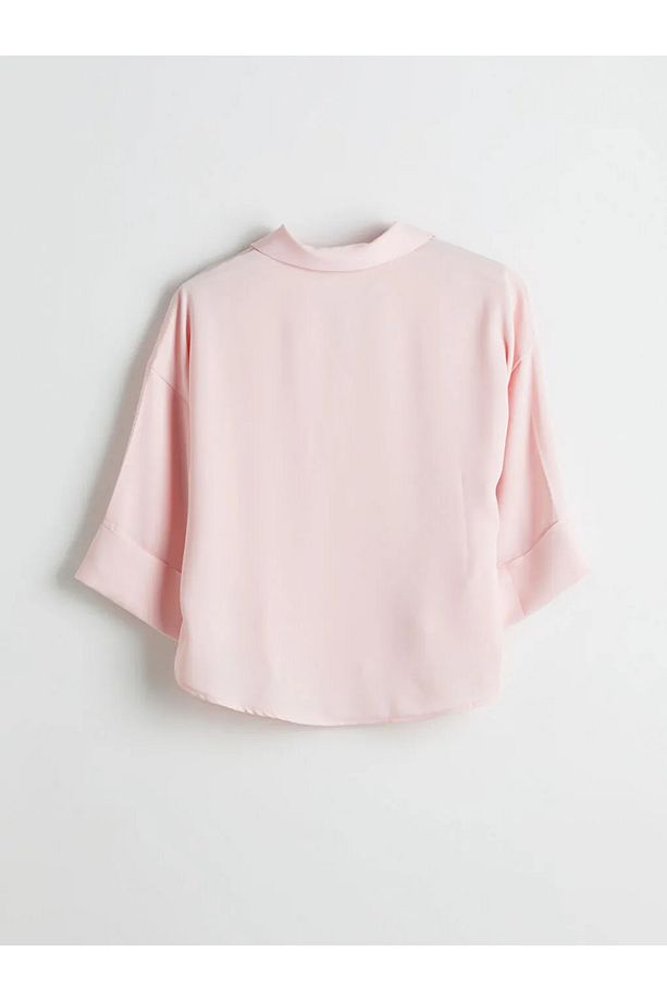 LCW Vision Pembe Oversize Kadın Gömlek - 2