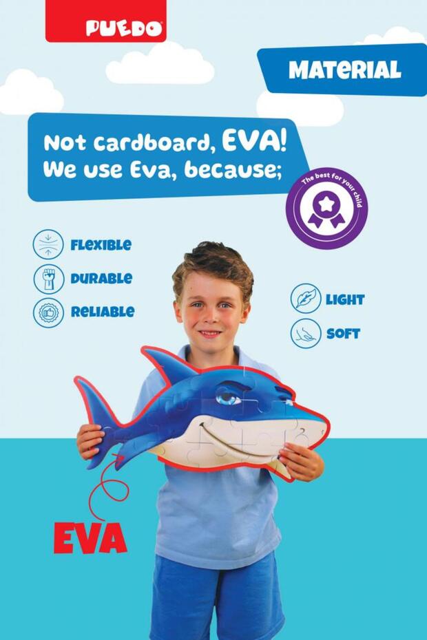 Puzzle Din Spuma Eva, Lumea Marina, Puedo Toys - 3