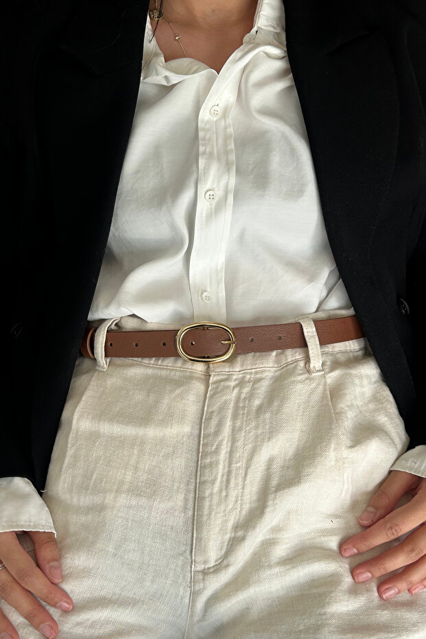 Mary Gold Buckle Women's Belt