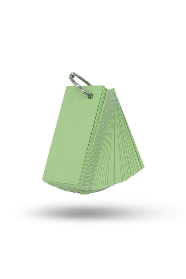 Pastel Green Metal Ring Labels 40 Pieces Mini Labels