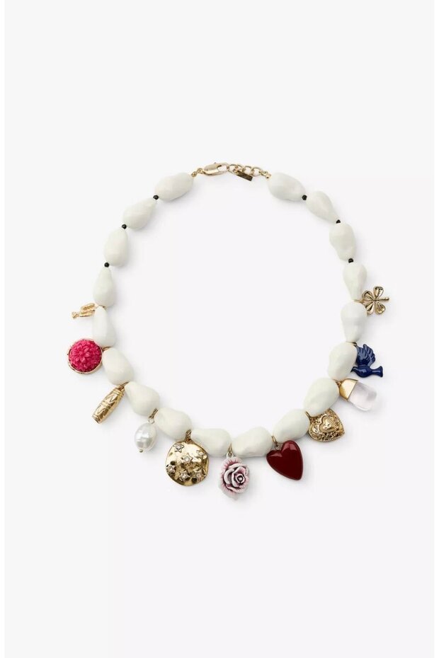 Brand Model Pearl Charm Necklace