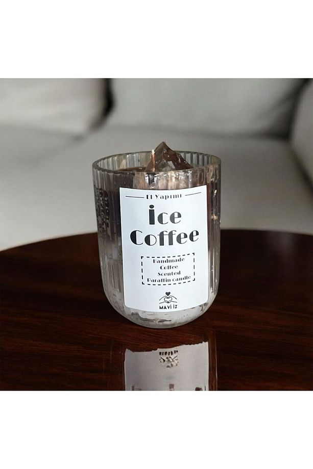 Ice Latte Kahve Kokulu Aromaterapi Dekoratif Hediyelik Mum - 1