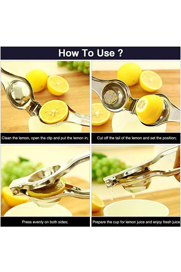 Paslanmaz Çelik Limon Sıkacağı - 3