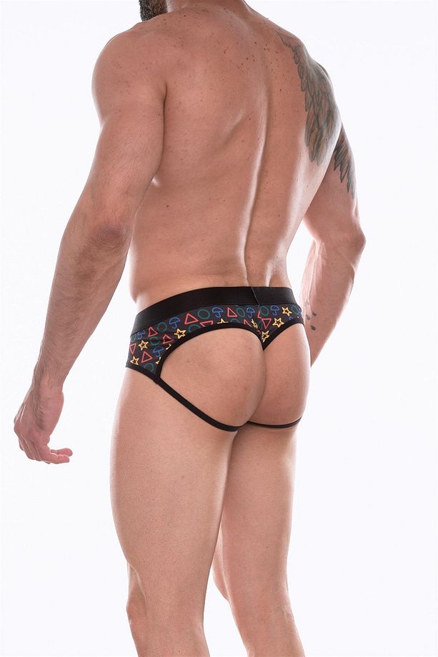 Erkek Desenli Jockstrap Çamaşır - 1