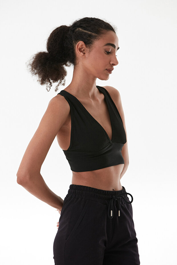 Basic Fitilli Kaplı Büstiyer - 6