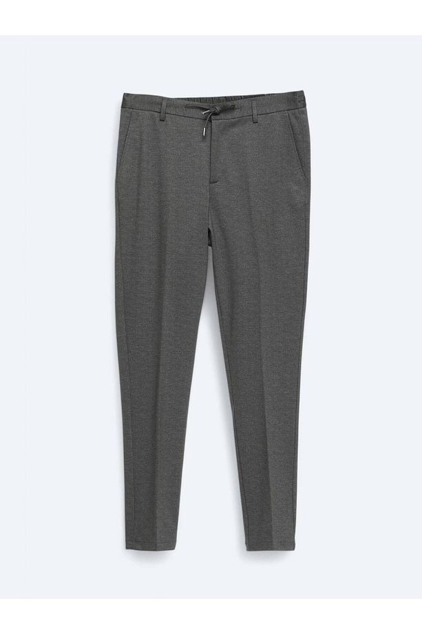 Antrasit Örme Jogging Fit Casual Pantolon - 1