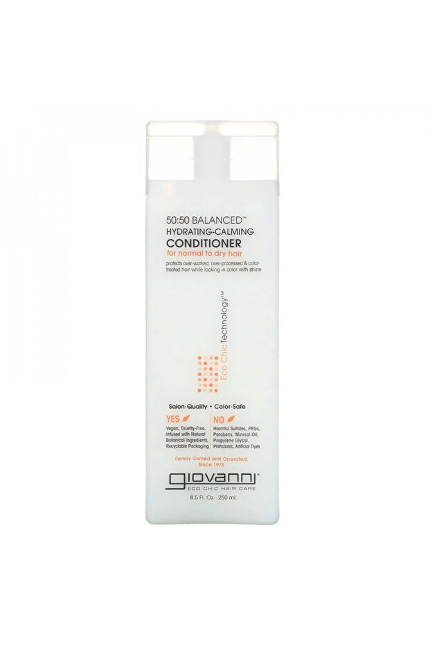 Giovanni 50:50 Balanced Conditioner, Soothing and Hydrating Styler, (250 ml) - 1