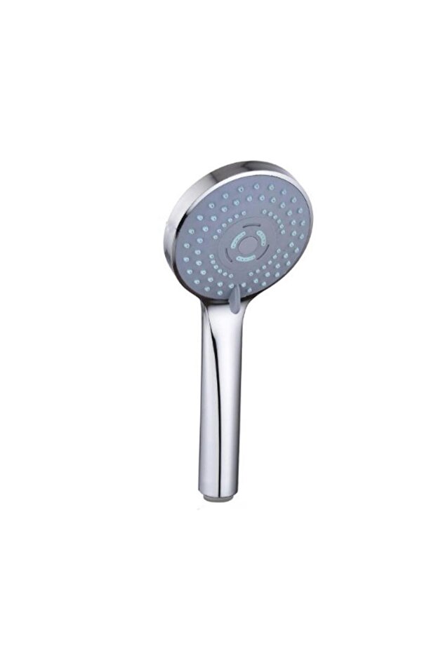 3 Function Chrome Plated Shower Head, Hose - 3