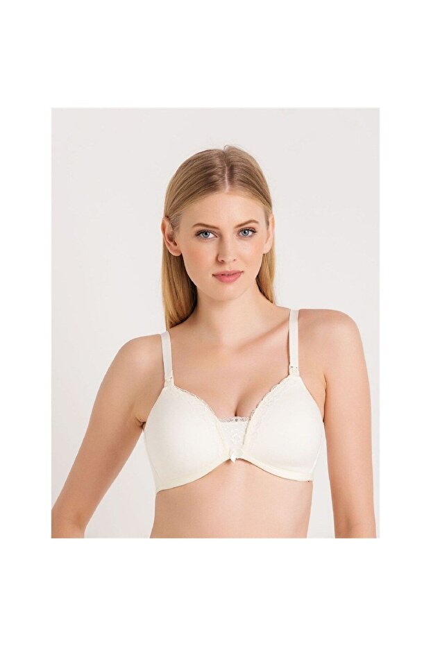 Thin Sponge Combed Fabric Bra Without Underwire - 1