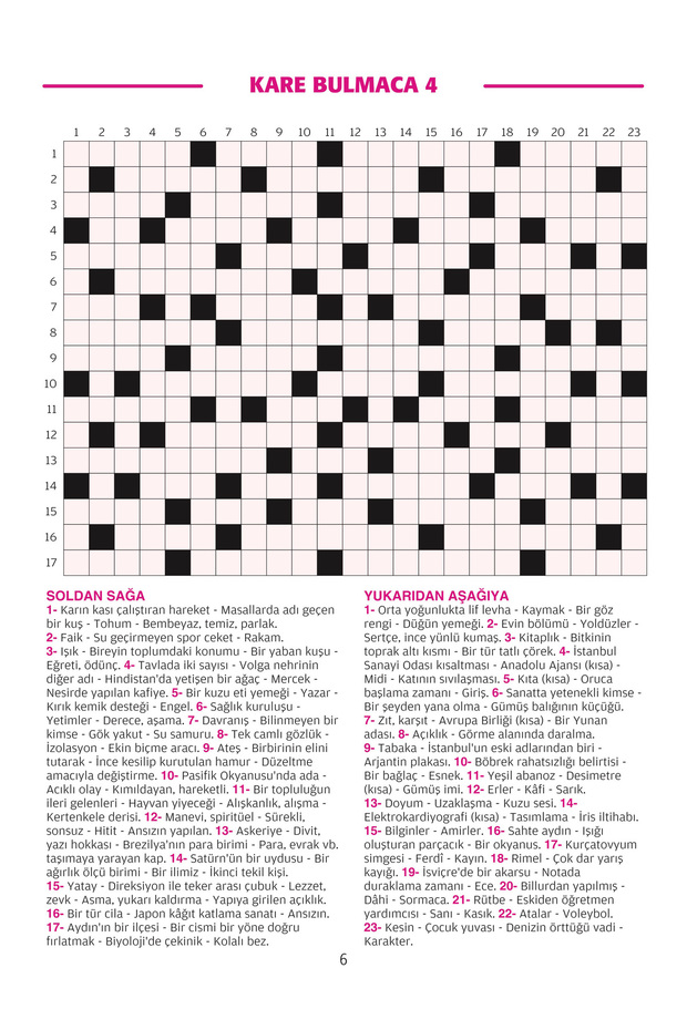 Kare Bulmaca 002 - 4