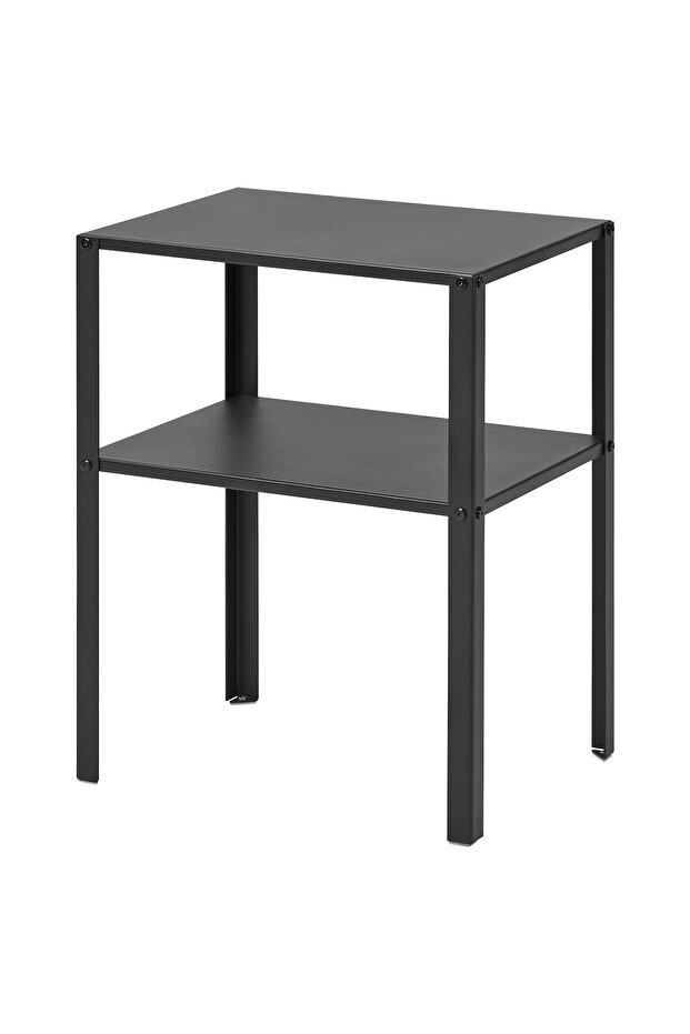 IKEA KNARREVIK Bedside Table Black 42x33.5x52 cm, Steel Frame, Modern & Compact