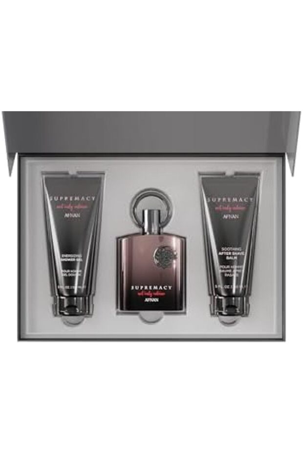 AFNAN Gift Set Supremacy Not Only Intense Eau De Perfume 100 ML + Shower Gel 150 ML + AfterShave 150 - 4