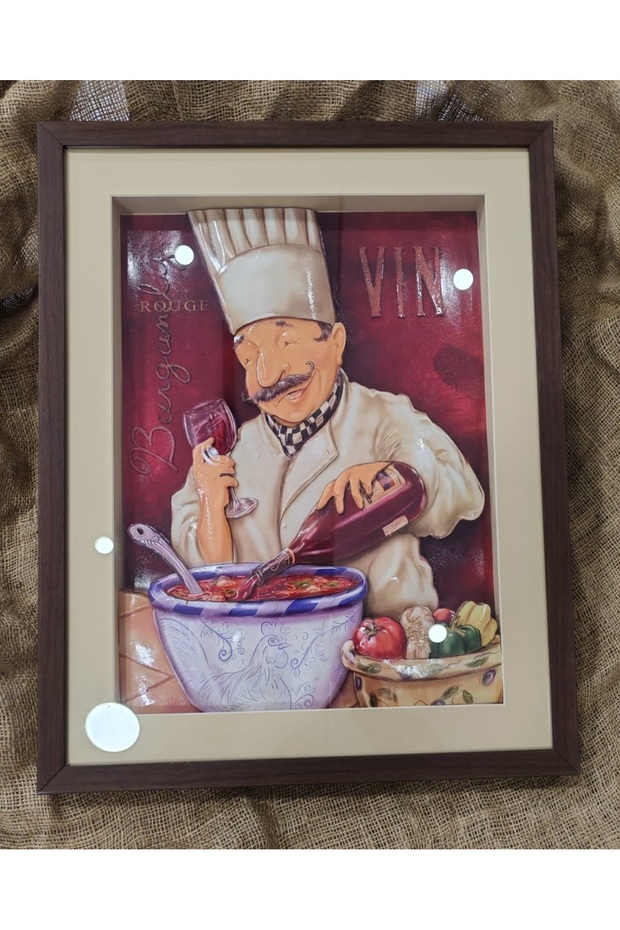 Aşçı Kağıt Rölyef Tablo - 2