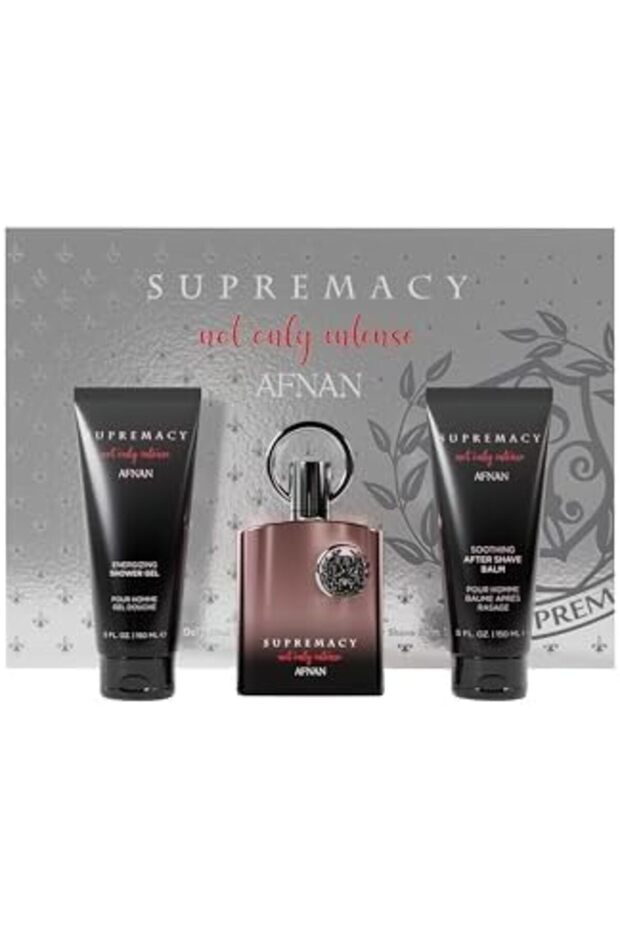 AFNAN Gift Set Supremacy Not Only Intense Eau De Perfume 100 ML + Shower Gel 150 ML + AfterShave 150 - 2