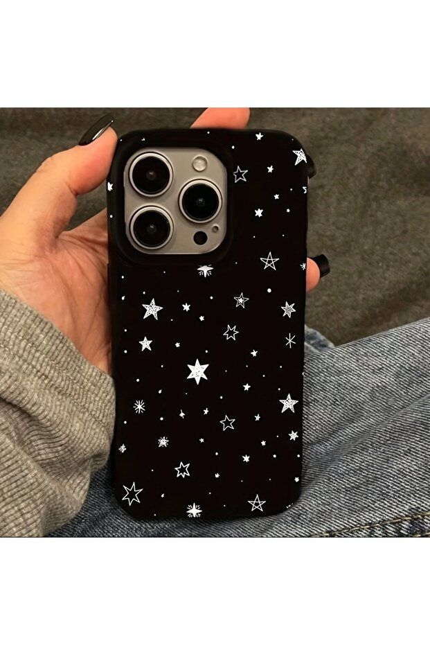 حافظة سوداء متوافقة مع هاتف iPhone 16 PRO ومضادة للصدمات - 5