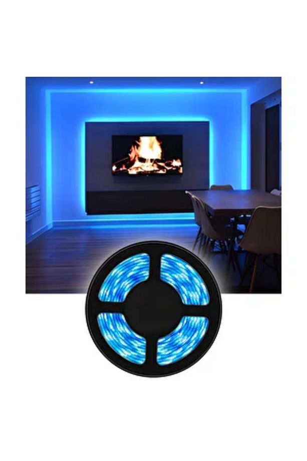 5metre 240 LED/m şerit Led Mavi hortum kendinden yapışkanlı güçlü yüksek performans SMD2835 12V DC I - 1
