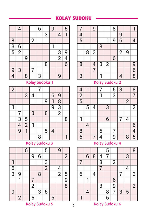Bulmaca Sudoku 10'lu Set-1 - 3