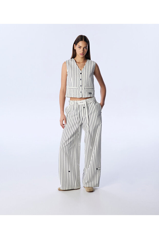 ÇİZGİ DESEN YELEK - 5