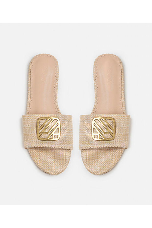 Monogram tokalı terlik - 4