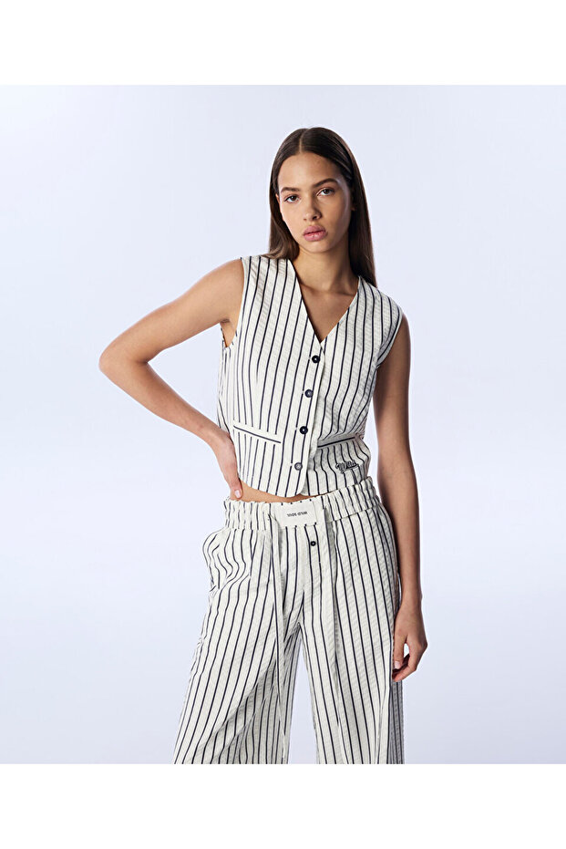 ÇİZGİ DESEN YELEK - 1