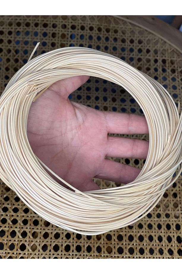 Rattan Core Doğal Yuvarlak Bambu Çubuk 2.5 Mm 100 gr Dekoratif Örgü Rattan Ip - 6
