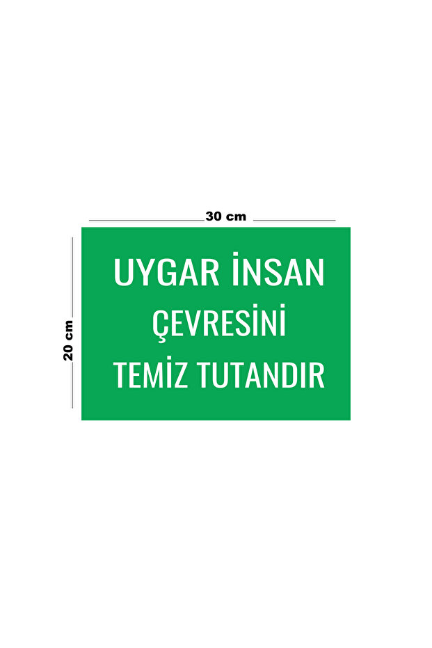 Metal Is the Clean Around the Civilized Human Environment 20cm X 30cm A4 Size Warning Sign Diversion