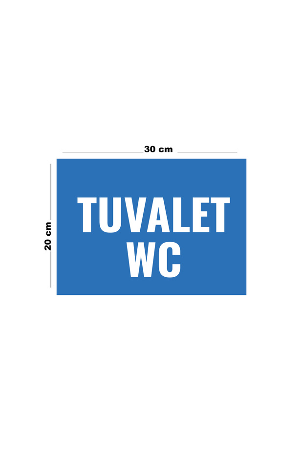Metal Toilet Wc 20cm X 30cm A4 Size Warning Sign Direction Sign