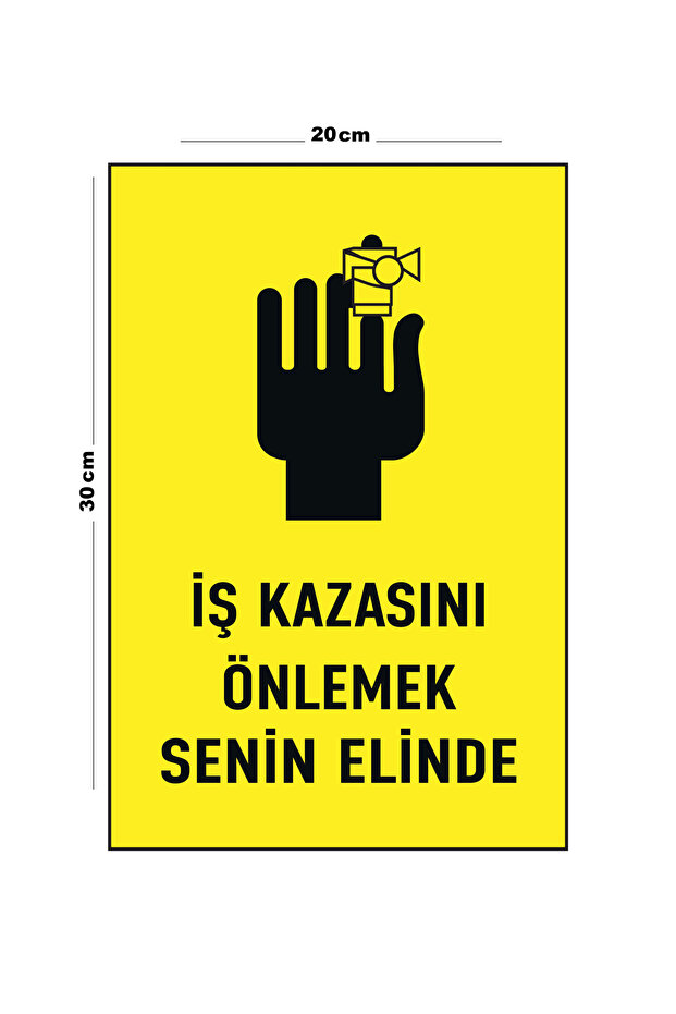 Metal Prevent Work Accident at Your Disposal 20cm X 30cm A4 Size Warning Sign Directional Signboard