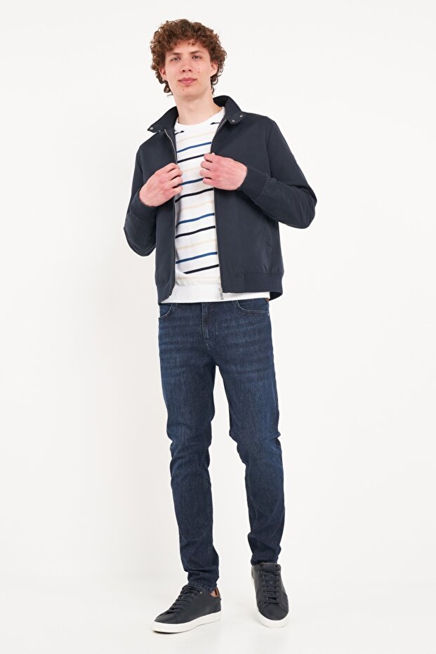 Men's solid color jacket - 8