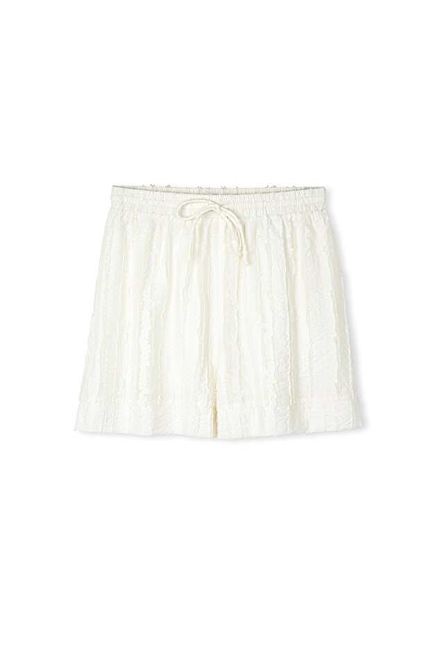 Dokulu belden bağlamalı şort - 3