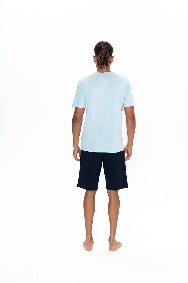 U.S. Polo Assn. Erkek Şortlu Bisiklet Yaka Pijama Takımı - EHTAC18M86Y9K - 4