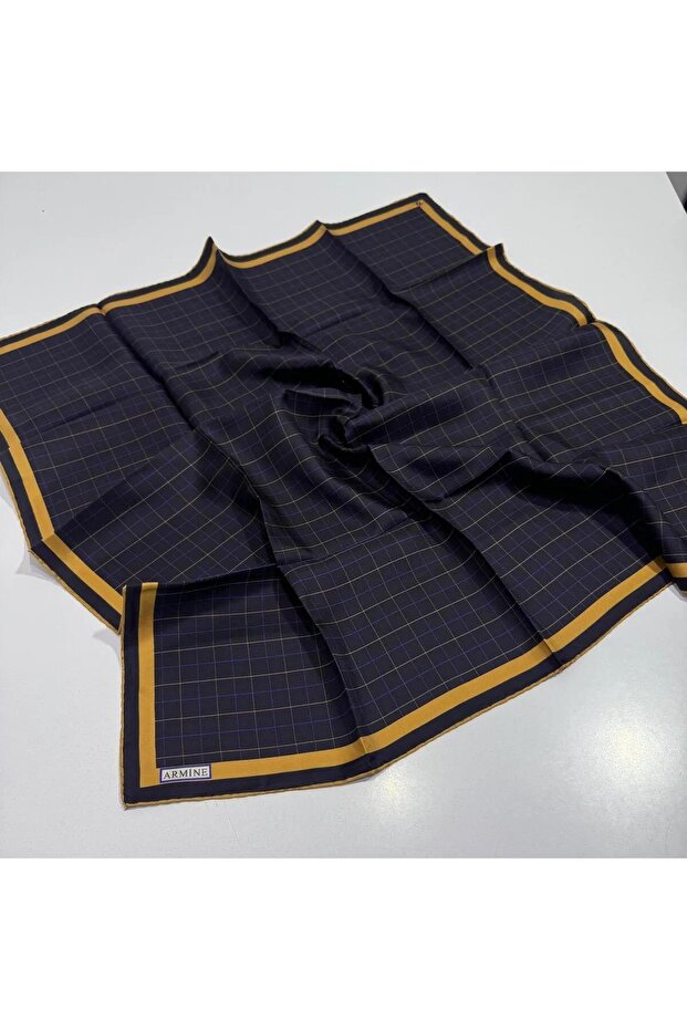 Nostalji Serisi İpek Twill Eşarp 8014-38 - 1