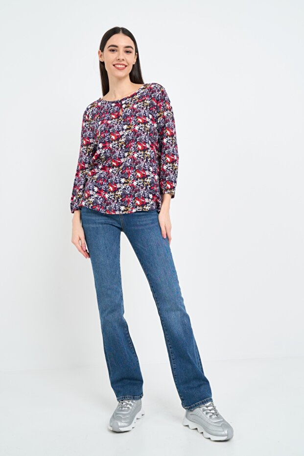 Camasa dama cu model floral - 9