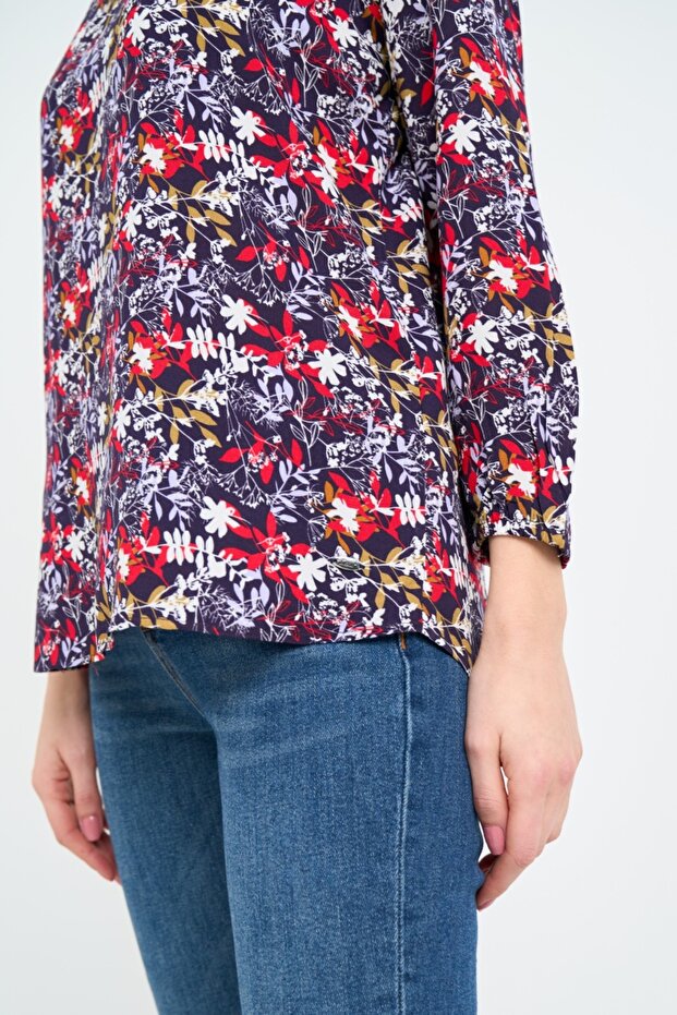 Camasa dama cu model floral - 2