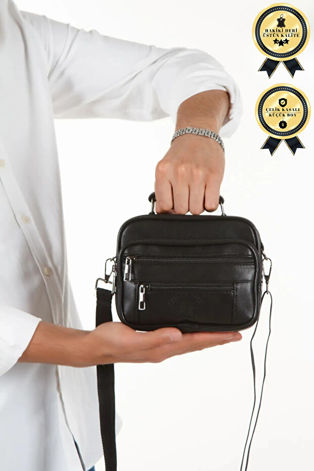 Alva Clup Men's Leather Case Bag (small)