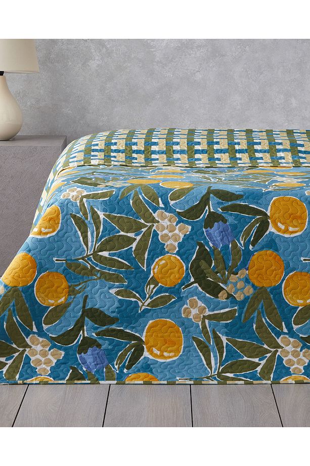 Lemon Delight Tek Kişilik Çok Amaçlı Örtü 160x220 cm Sarı - 3