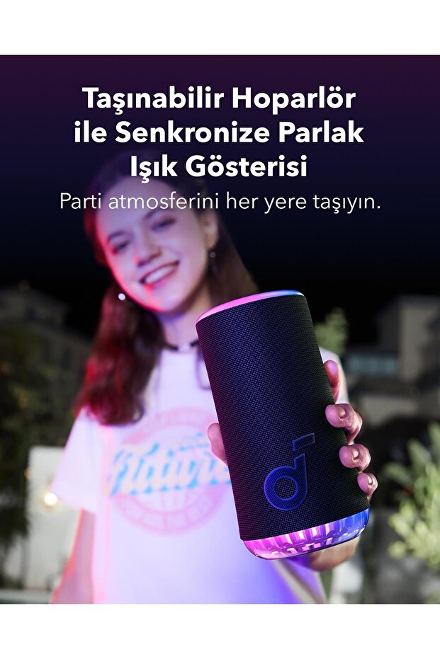 Soundcore Glow Taşınabilir Hoparlör Kırmızı - A3166 - 4