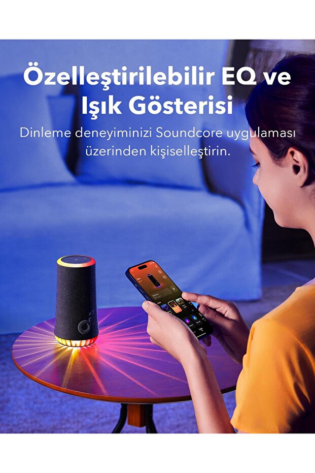 Soundcore Glow Taşınabilir Hoparlör Kırmızı - A3166 - 6