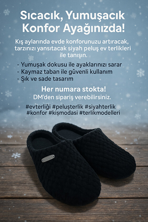 El yapımı örgü terlik